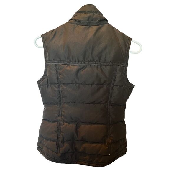Abercrombie and fitch Women's puffer vest Brown Large Junior - Picture 2 of 10